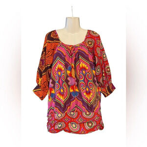 Desigual Long Line Boho Tunic Top